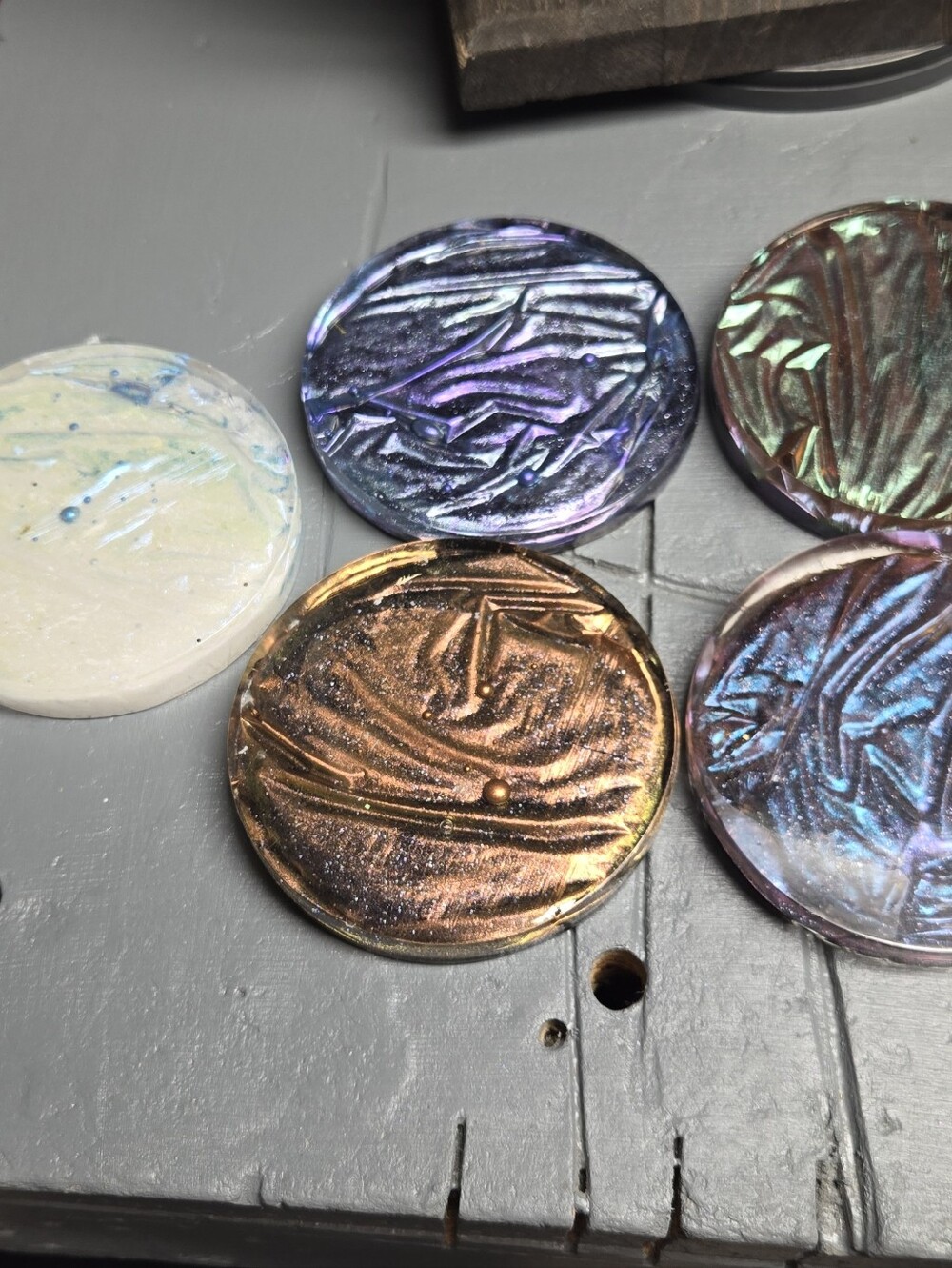 Iridescent Coasters - Multi Color - Picture 10 of 15